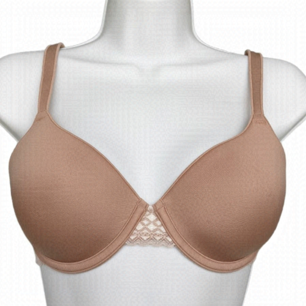 WONDERBRA Lace Nude Beige Color Bra Wire Slightly Padded 34C C018